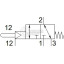 Нажимной распределитель Festo VMEF-STCZ-M32-M-G14